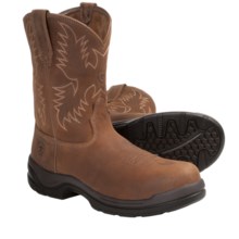 Ariat FlexPro Western Work Boots - Composite Toe, Pull-On, Round Toe (For Men) in Desert Brown - Closeouts