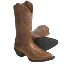 Ariat Heritage Leather Cowboy Boots - J-Toe (For Men) in Timber - Closeouts