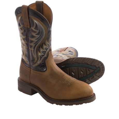 Ariat Hybrid Rancher Western Work Boots 11 Steel Toe For Men