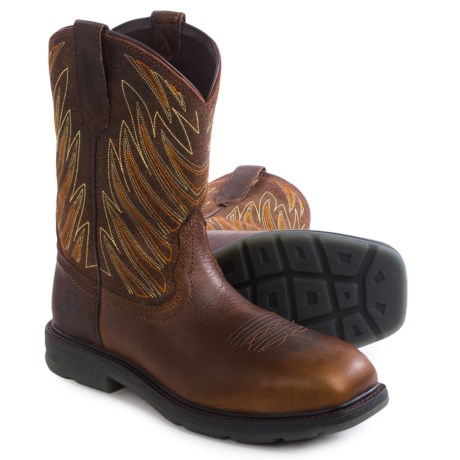 Ariat Maverick Western Work Boots Leather Composite Toe For Men