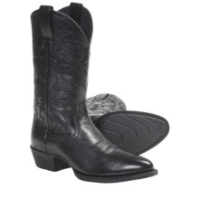 Ariat Mclintock Cowboy Boots - R-Toe, Leather (For Men) in Black - Closeouts