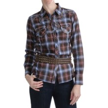 Ariat Skylar Shirt - Snap Front, Long Sleeve (For Women) in Multi Espresso Plaid - Closeouts