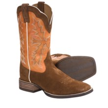 Ariat Sweetwater Cowboy Boots - Full-Grain Leather, Square Toe (For Men) in Broncy Brown/Pumpkin - Closeouts