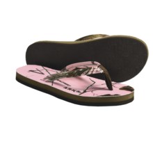 Arks Outdoors Realtree® AP Pink Thong Sandals - Neoprene (For Women) in Ap Pink - Closeouts