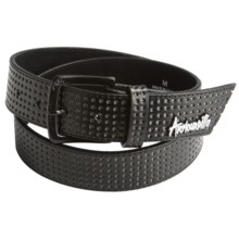 Armourdillo Life Riddle Belt - Leather (For Men) in Black - Closeouts