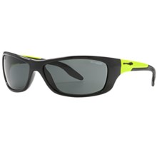 Arnette Swing Plate Sunglasses in Gloss Black/Yellow/Grey - Closeouts