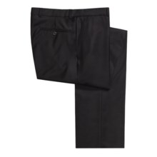 Arnold Brant Wool-Cashmere Pants - Flat Front (For Men) in Black - Closeouts