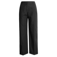 Asara Cotton Poplin Pants - Garment Washed, Cuffed (For Women) in Black - Closeouts