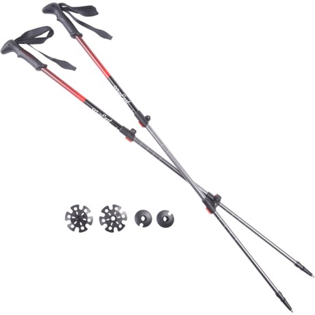 NorEast Outdoors Ascent Series Aluminum Trekking Poles - Pair - RED ( )