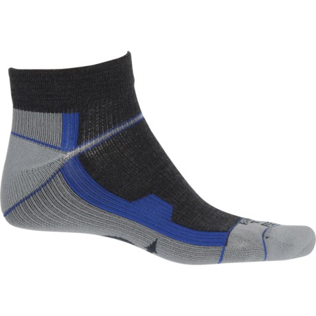 UPC 606902678998 product image for Asheville Ultralight Running Socks - Merino Wool, Quarter Crew (For Men) - CHARC | upcitemdb.com