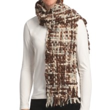 Asian Eye Alyeska Scarf - Wool (For Women) in Brown Tweed - Closeouts