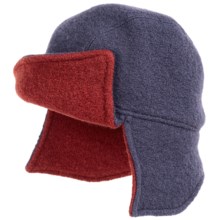 Asian Eye Amelia Flyer Cap - Boiled Wool (For Women) in Navy/Rust - Closeouts
