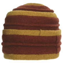 Asian Eye Coraline Turban Hat - Boiled Wool (For Women) in Rust/Mustard - Closeouts