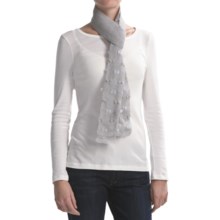 Asian Eye Elfin Scarf (For Women) in Light Grey - Closeouts