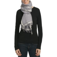 Asian Eye Fairweather Scarf - Linen-Cotton-Silk (For Women) in Gray - Closeouts