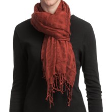 Asian Eye Grace Shawl - Wool (For Women) in Rust - Closeouts