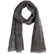 Asian Eye Harley Scarf - Stonewashed Denim (For Women) in Charcoal Grey - Closeouts
