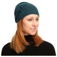 Asian Eye Joey Cloche Cap - Boiled Wool (For Women) in Teal - Closeouts