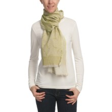Asian Eye Kokio Scarf - Cotton Jacquard (For Women) in Lime - Closeouts