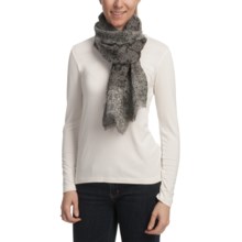 Asian Eye Layla Lightweight Wool Scarf in Gray - Closeouts