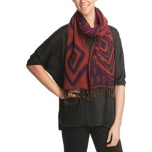 Asian Eye Lucy Scarf - Wool, Reversible (For Women) in Purple - Closeouts