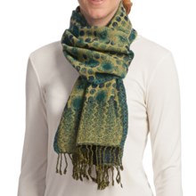 Asian Eye Lumi Scarf - Reversible, Boiled Wool (For Women) in Blue - Closeouts
