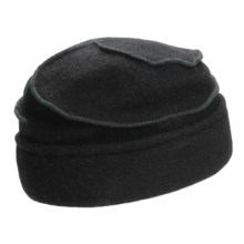 Asian Eye Mia Contrast Swirl Cap - Wool (For Women) in Black - Closeouts