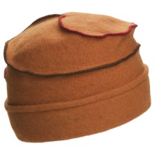 Asian Eye Mia Contrast Swirl Cap - Wool (For Women) in Rust - Closeouts