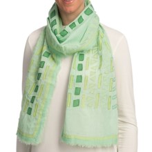 Asian Eye Paseo Scarf (For Women) in Green - Closeouts