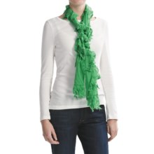 Asian Eye Shenanigans Scarf - Cotton (For Women) in Green - Closeouts