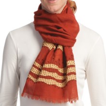 Asian Eye Surf Scarf - Wool (For Women) in Rust Multi - Closeouts
