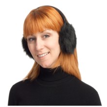 Asian Eye Valya Earmuffs - Faux Fur (For Women) in Black - Closeouts