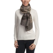 Asian Eye Yokeko Scarf - Cotton-Wool Jacquard (For Women) in Brown - Closeouts