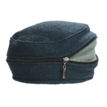 Asian Eye Zippy Wool Beret (For Women) in Teal/Blue - Closeouts