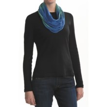 Asian Eye Zuko Spaghetti Infinity Scarf (For Women) in Blue/Green - Closeouts