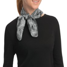Asian Eye Zuma Scarf - Silk (For Women) in Black/White - Closeouts