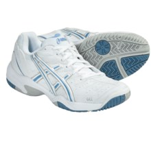 Asics GEL-Dedicate 2 Tennis Shoes (For Women) in White/Platinum/Blue - Closeouts