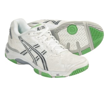 Asics GEL-Game 3 Tennis Shoes (For Women) in White/Storm/Irish Green