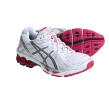 Asics GEL-Kayano 17 GS Running Shoes (For Kids and Youth) in White/Carbon/Magenta - Closeouts