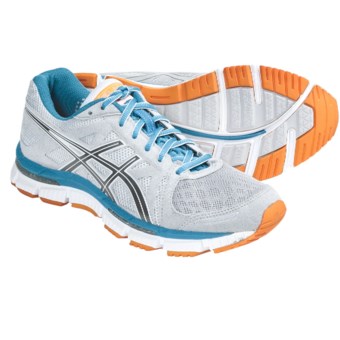 Asics GEL-Neo33 Running Shoes (For Women) in Platinum/Titanium/Neon Blue