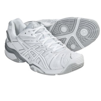 Asics GEL-Resolution 4 Tennis Shoes (For Women) in White/Silver