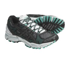 Asics GEL-Trail Attack 7 Trail Running Shoes (For Women) in Black/Silver/Aqua - Closeouts
