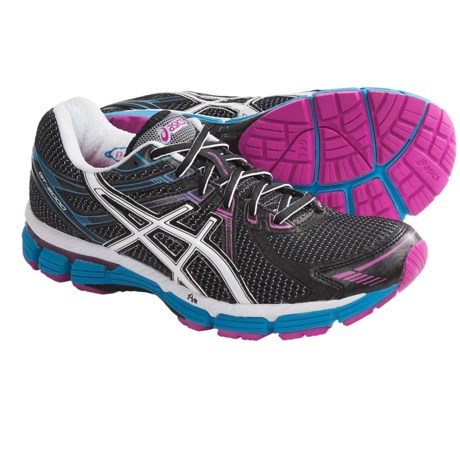 Asics GT-2000 Running Shoes (For Women) in Black/White/Electric Blue