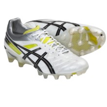 Asics Lethal Tigreor 4 IT Soccer Shoes (For Men) in Pearl White/Black - Closeouts