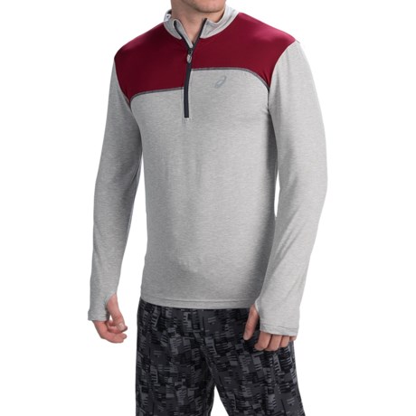 ASICS Thermopolis Pullover Shirt Zip Mock Neck, Long Sleeve (For Men)