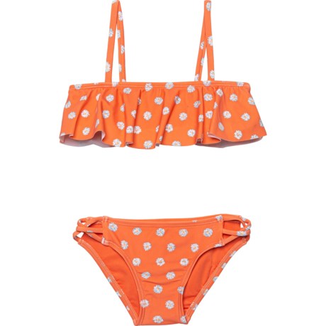 O&#39;Neill Aster Daisy Ruffle Bikini Set (For Big Girls) - HOT CORAL (8 )