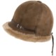 Aston Leather Elegant Shearling Sheepskin Hat - Lambskin Trim (For Women)