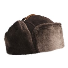 Aston Umiat Alaska Sheepskin Hat (For Men) in Brown - Closeouts