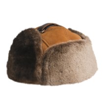 Aston Umiat Alaska Sheepskin Hat (For Men) in Gold - Closeouts
