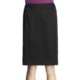Atelier Luxe Cotton Sateen Slim Skirt - Paneled Waistband (For Women)
